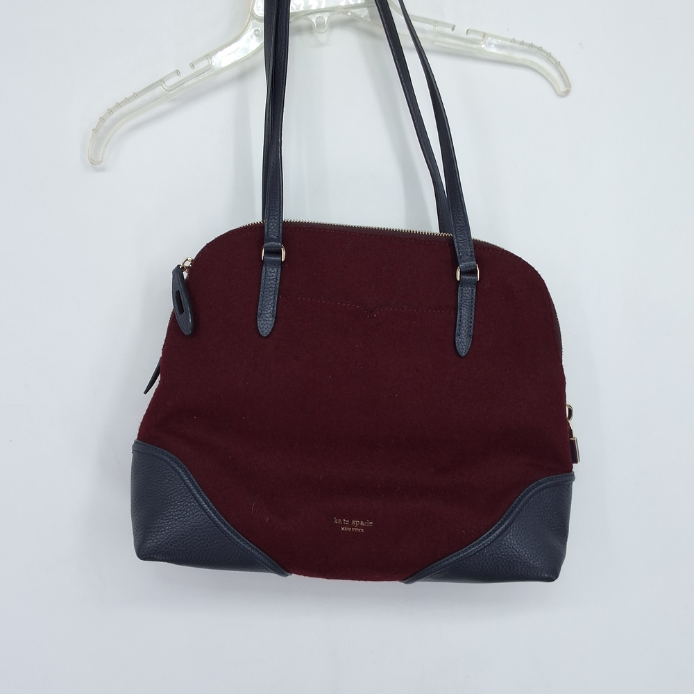 Kate Spade Burgundy and Navy Women's Bag